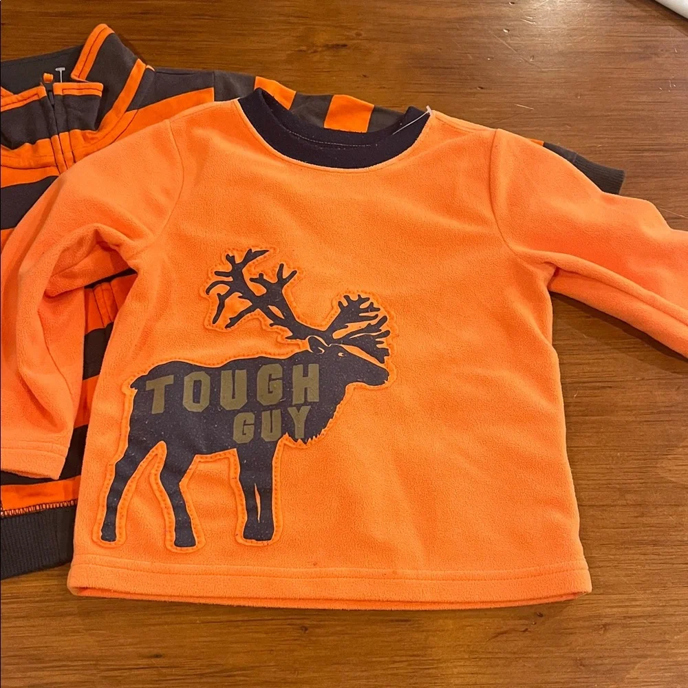 Carters Tough Guy Team Capt. Football Jacket Shirt Lot 3 Pieces Boys 2T 24 Month
